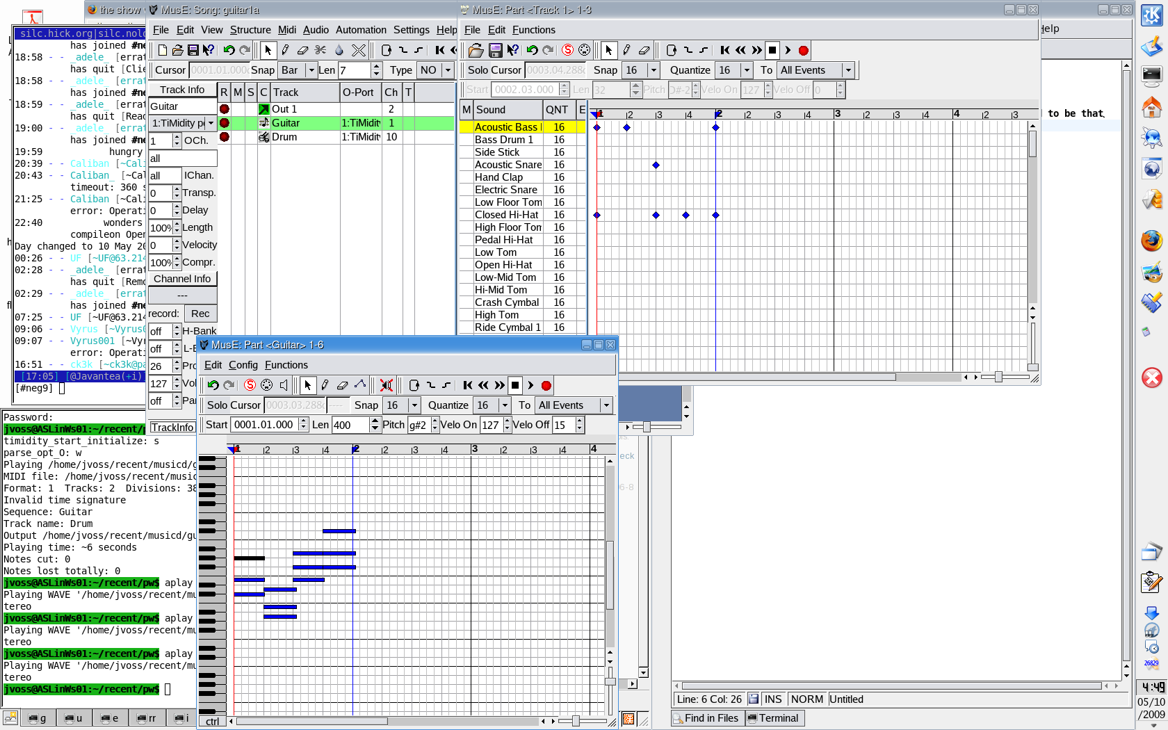 Guitar1a MusE Sequencer