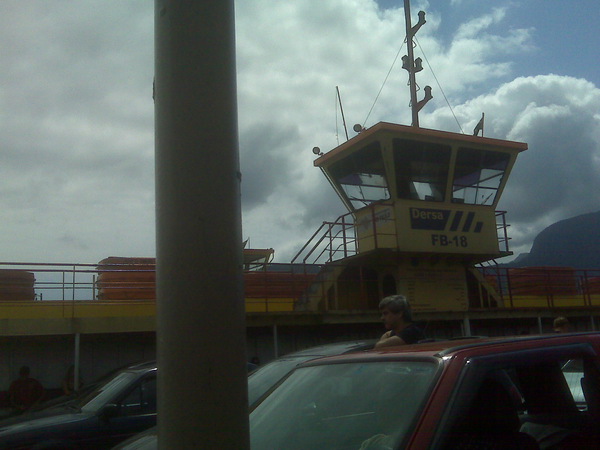 The ferry to Ilhabela