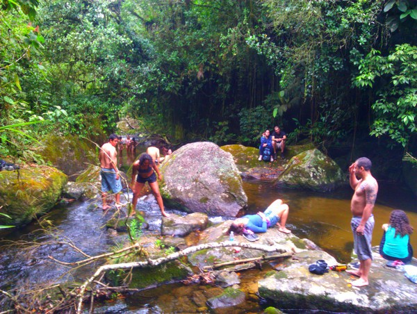 The waterfall