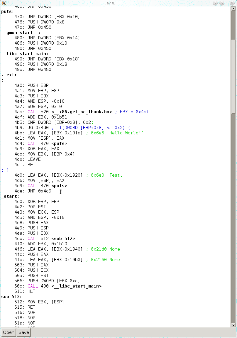 JavRE GTK+ support for 32-bit PIE