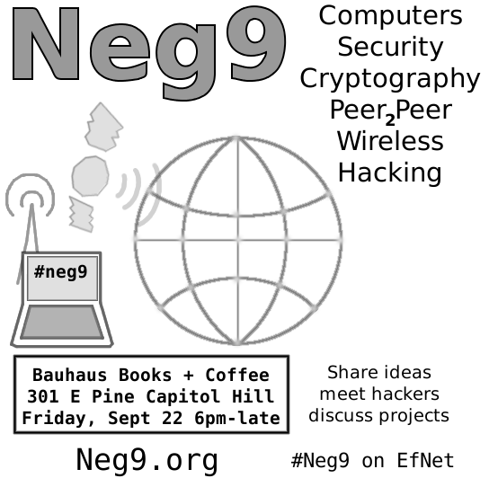 Neg9 Seattle Meeting Flyer